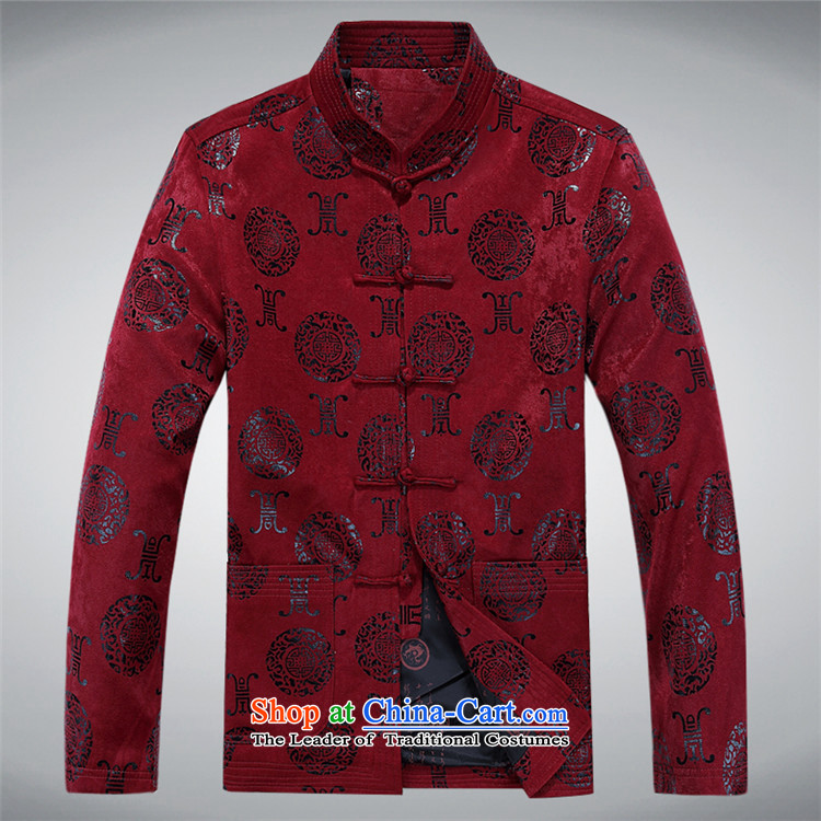 Kanaguri mouse during the spring and autumn of the elderly in the men's large leisure Chinese collar Tang Jacket coat with men's shirts father red 190 pictures, prices, brand platters! The elections are supplied in the national character of distribution, so action, buy now enjoy more preferential! As soon as possible.