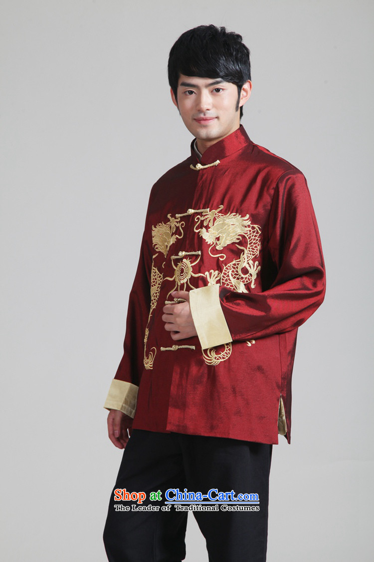 To Green, Stylish new products in the spring of older men loaded collar embroidery father Tang jackets - 2 XL Photo, prices, brand platters! The elections are supplied in the national character of distribution, so action, buy now enjoy more preferential! As soon as possible.