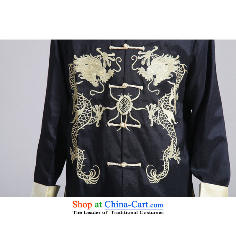 To Green, Stylish new products in the spring of older men loaded collar embroidery father Tang jackets - 2 green, , , , to XL, online shopping