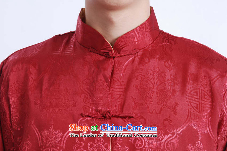 To Green, Stylish new products in the spring of elderly father loaded collar jacquard reversible Tang Jacket Color pictures picture, prices, M brand platters! The elections are supplied in the national character of distribution, so action, buy now enjoy more preferential! As soon as possible.