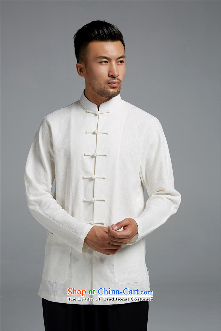 Q Shinsaibashi represented a health (men's Spring New Men Chinese Disc clip cotton linen tunic WXZ1549 Sau San shirts white L picture, prices, brand platters! The elections are supplied in the national character of distribution, so action, buy now enjoy more preferential! As soon as possible.