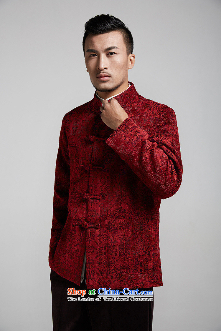 Q Shinsaibashi represented a health (men of autumn and winter new Chinese jacquard shirt China Wind Jacket WXZ1503 XXXL wine red 185/104 Photo, prices, brand platters! The elections are supplied in the national character of distribution, so action, buy now enjoy more preferential! As soon as possible.