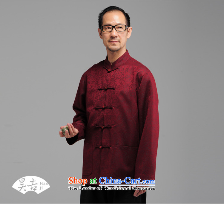 Ho Chi Chiu New) older men long-sleeved shirt with tie-tang father Father replacing Chinese national costumes 2XL Photo Black, prices, brand platters! The elections are supplied in the national character of distribution, so action, buy now enjoy more preferential! As soon as possible.