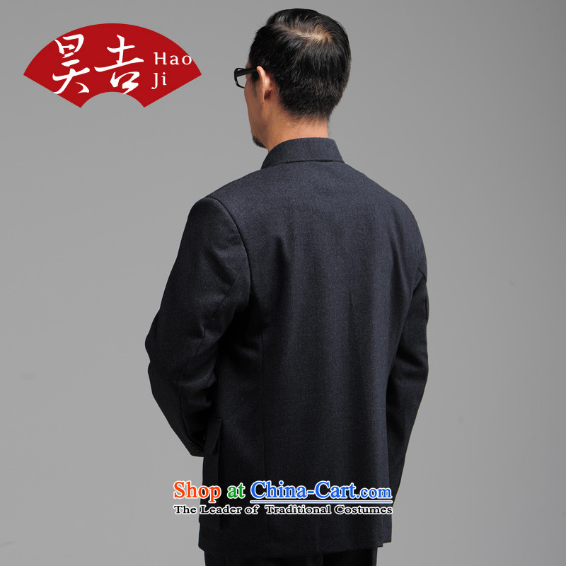 Ho Man In Gil older Autumn Chinese tunic kit older persons serving jacket father Father Zhongshan China Tang dynasty blue聽74(175), wind-ho, , , , shopping on the Internet