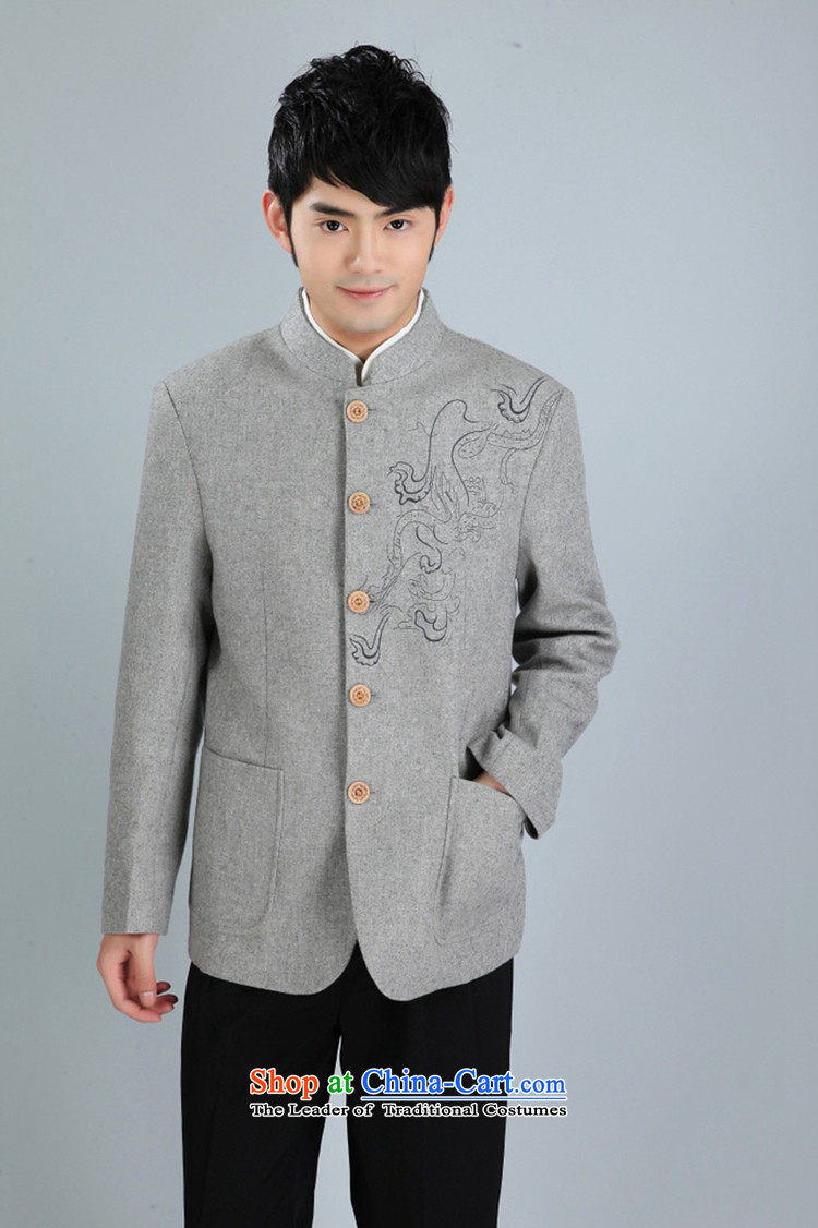 To Green, 2015 autumn and winter trendy new products. The elderly father loaded collar single row detained Tang jackets - 1 gray XL Photo, prices, brand platters! The elections are supplied in the national character of distribution, so action, buy now enjoy more preferential! As soon as possible.