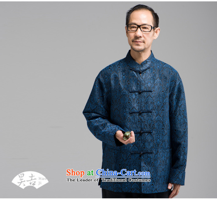 Ho Chi silk jacquard autumn new) older men long-sleeved Tang Dynasty Han-elderly jacket disc buttoned, Red 4XL Photo, prices, brand platters! The elections are supplied in the national character of distribution, so action, buy now enjoy more preferential! As soon as possible.
