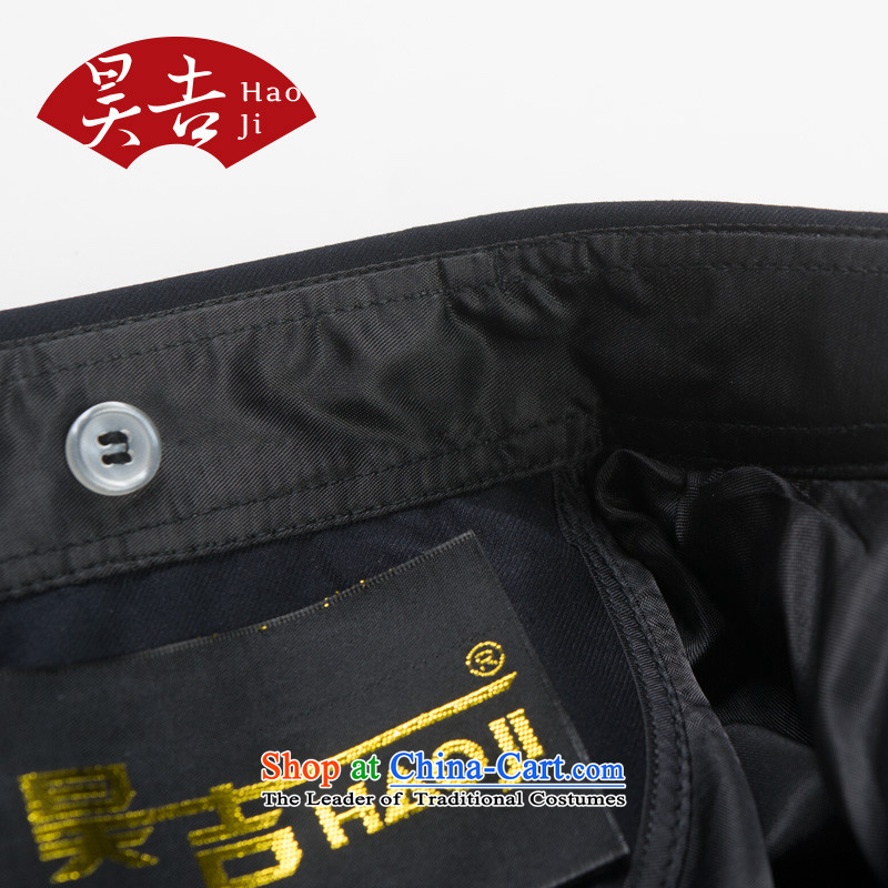 Ho Chi autumn and winter new elderly men black Chinese tunic kit older persons serving his father Father Load Zhong Shan Tang-pack Black聽76(180), Ho ji.... shopping on the Internet