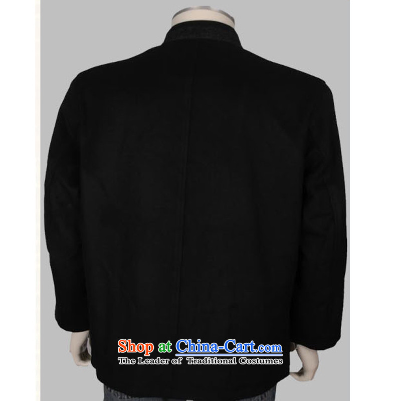  Upscale Chinese men's D-3018 ethnic collar wool Tang blouses from older Fall/Winter Collections business men Tang dynasty XXL/185, espresso and line (gesaxing thre) , , , shopping on the Internet