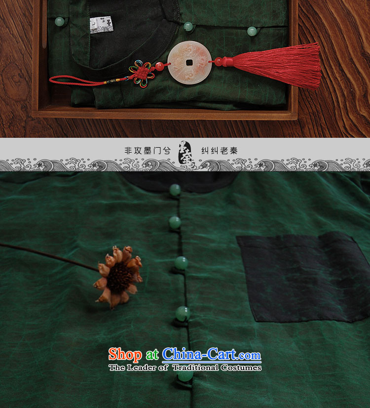 The qin designer original China wind is silk incense cloud silk yarn men's 1127 green clothes Cheongsams Green /Image, prices, brand platters! The elections are supplied in the national character of distribution, so action, buy now enjoy more preferential! As soon as possible.