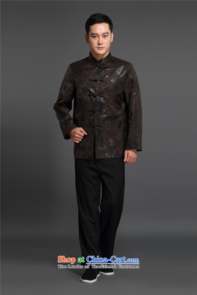 Kanaguri Mouse middle-aged men fall Tang dynasty in older men's jackets cotton leisure Tang jacket national dress with a brown father 170 pictures, prices, brand platters! The elections are supplied in the national character of distribution, so action, buy now enjoy more preferential! As soon as possible.