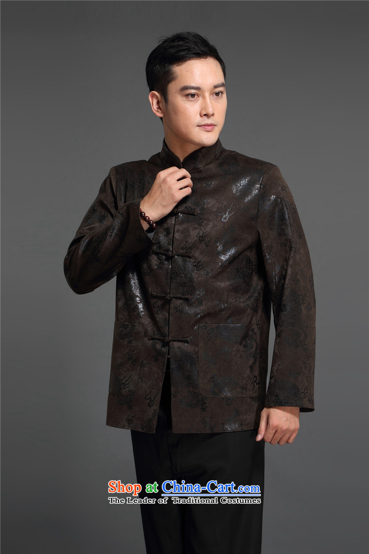 Kanaguri Mouse middle-aged men fall Tang dynasty in older men's jackets cotton leisure Tang jacket national dress with a brown father 170 pictures, prices, brand platters! The elections are supplied in the national character of distribution, so action, buy now enjoy more preferential! As soon as possible.