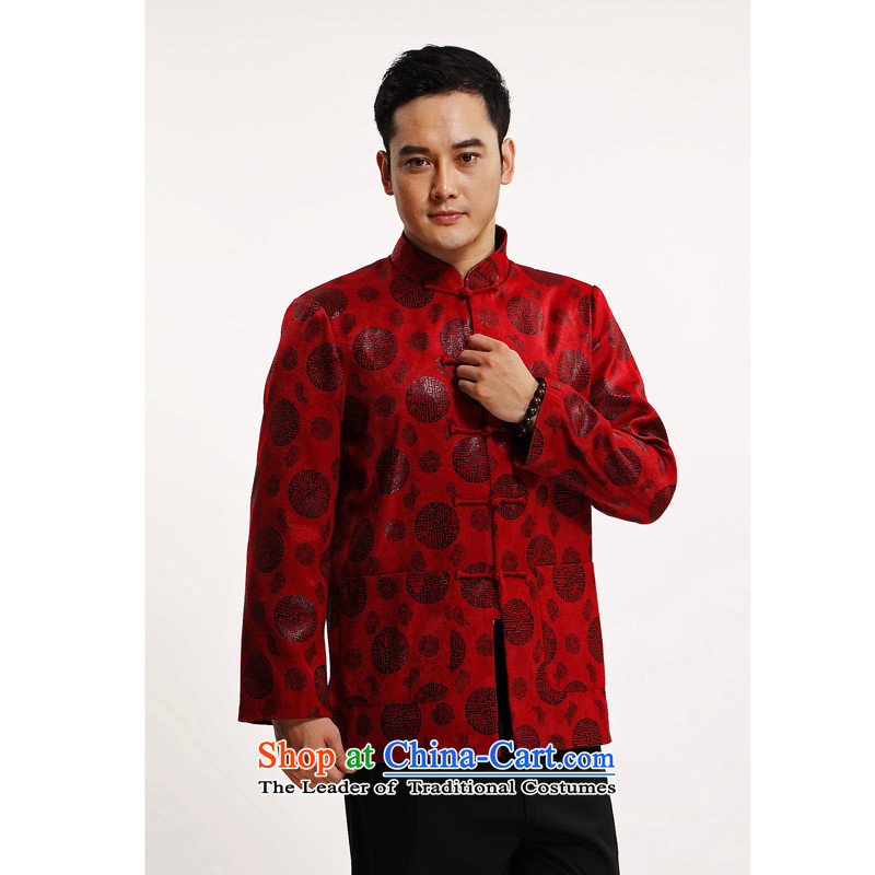 Kanaguri mouse in older men Tang dynasty China Wind Jacket coat Chinese men detained in the autumn of disk larger Tang dynasty grandpa red 185 kanaguri mouse (JINLISHU) , , , shopping on the Internet