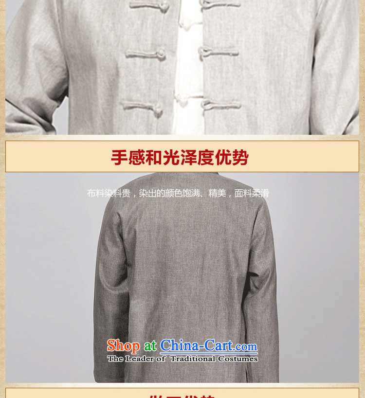 Charlene Choi this cabinet reshuffle is older men fall cotton linen Tang dynasty long-sleeved fall inside men cotton linen Tang long-sleeved shirt with old folk weave cotton linen clothes - Old folk weave long-sleeved light gray 2XL Photo, prices, brand platters! The elections are supplied in the national character of distribution, so action, buy now enjoy more preferential! As soon as possible.