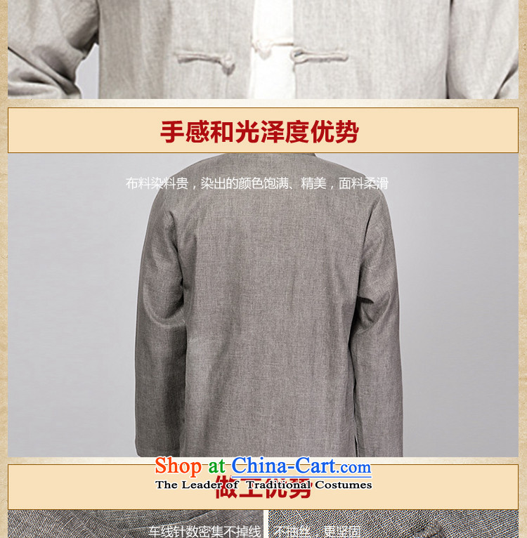 This Spring and Autumn Pavilion Yeon cotton linen Tang dynasty long-sleeved autumn replacing men loose cotton linen Tang long-sleeved shirt with old folk weave cotton linen clothes - Old folk weave long-sleeved Dark Gray 4XL Photo, prices, brand platters! The elections are supplied in the national character of distribution, so action, buy now enjoy more preferential! As soon as possible.