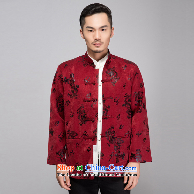 This Spring and Autumn Pavilion Yeon men casual shirt relaxd Tang larger father thin cotton coat buttoned, a mock-neck disc festive evening functions dress dragon red L picture, prices, brand platters! The elections are supplied in the national character of distribution, so action, buy now enjoy more preferential! As soon as possible.