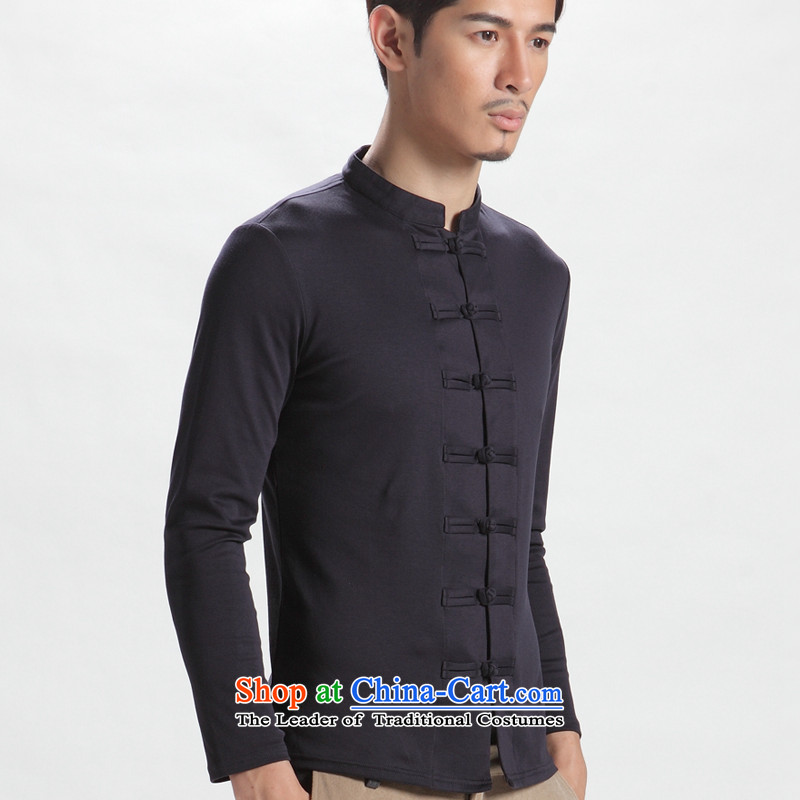 The sons and daughters of the oriental autumn youth recreation fashion China wind men long-sleeved Tang tray clip Chinese improved Han-men spend Gray Yarn 190/110(XXXL), sons and daughters of the oriental shopping on the Internet has been pressed.