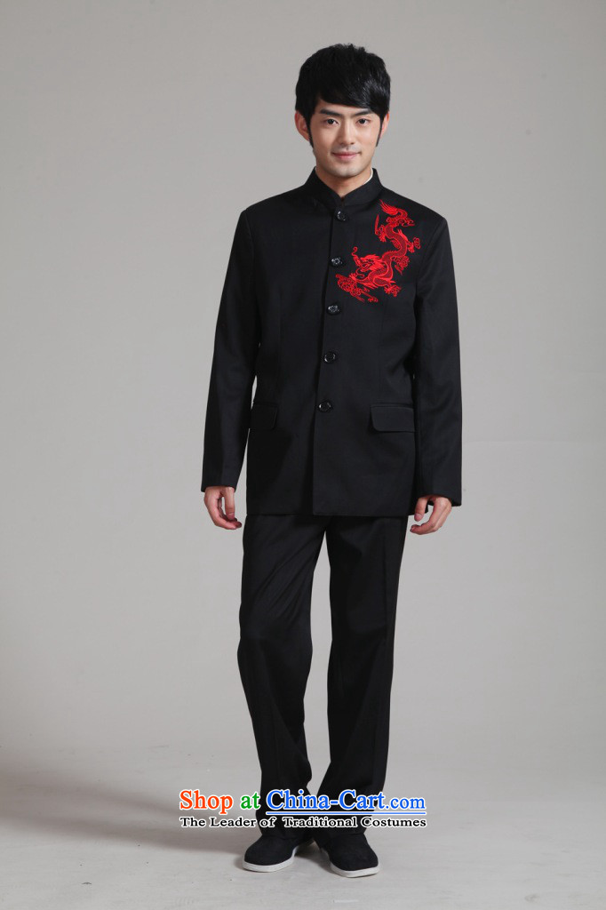 Floral men Tang Dynasty Chinese tunic suit Korean collar Sau San autumn and winter new bridegroom wedding dress of men - 2 red T-shirt embroidery , prices, picture XL brand platters! The elections are supplied in the national character of distribution, so action, buy now enjoy more preferential! As soon as possible.