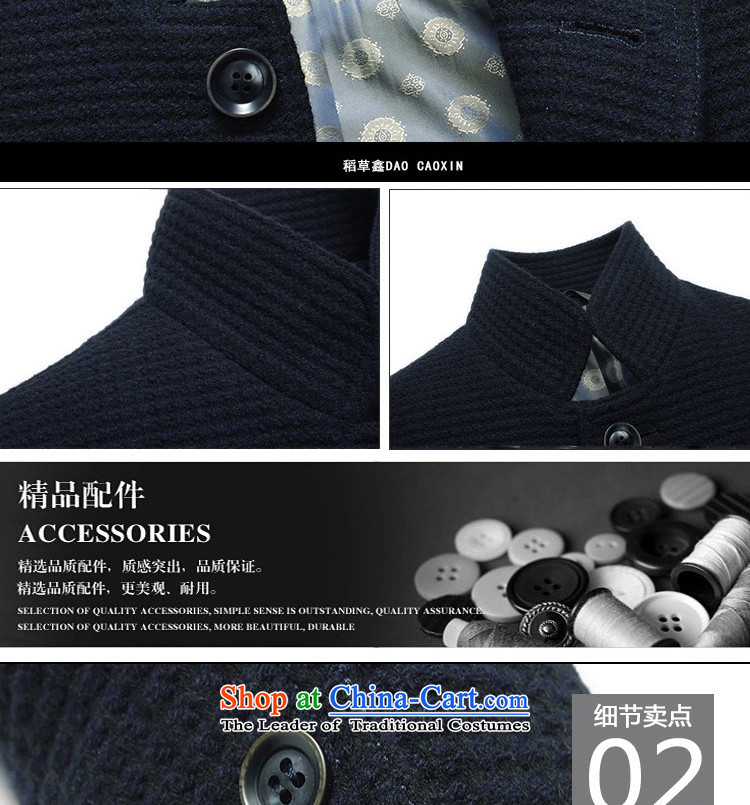 Caling keling winter clothing new business casual jacket male and video temperament men wool Chinese tunic collar warm coat buttoned Sau San 180/96(XL-52)) Picture, prices, brand platters! The elections are supplied in the national character of distribution, so action, buy now enjoy more preferential! As soon as possible.