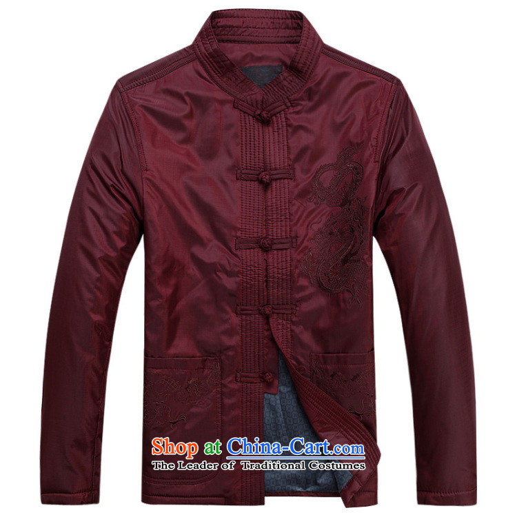 This new cabinet yeon middle-aged men Fall/Winter Collections Tang jackets large relaxd fit father T-shirt of ethnic leisure jacket embroidered dragon-buttoned, Red 4XL Photo, prices, brand platters! The elections are supplied in the national character of distribution, so action, buy now enjoy more preferential! As soon as possible.