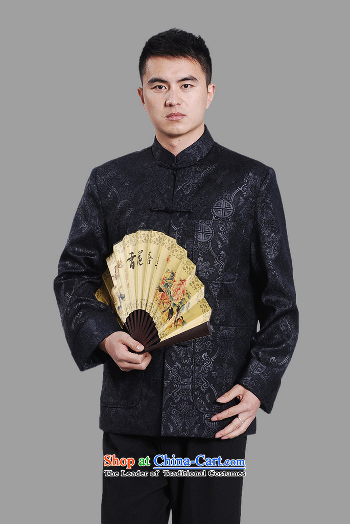 Floral autumn and winter new men in Tang Dynasty Chinese tunic load dad older collar plus thin cotton ironing spend long-sleeved sweater -A DARK BLUE XXL picture, prices, brand platters! The elections are supplied in the national character of distribution, so action, buy now enjoy more preferential! As soon as possible.