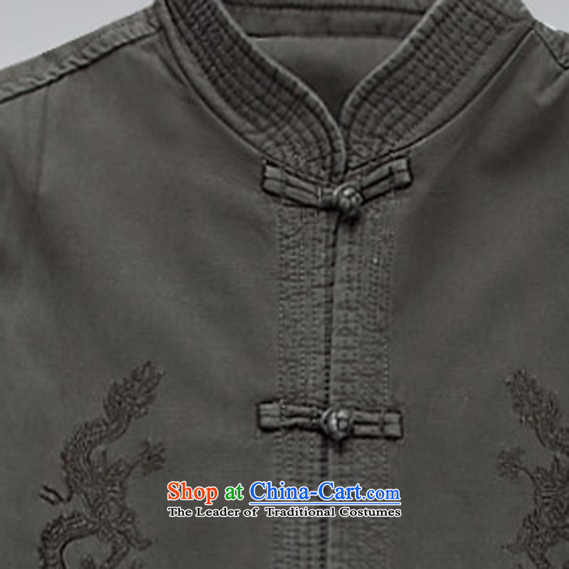 Hi Dad loaded collar concentric jacket Tang dynasty light gray , Hei concentric , , , shopping on the Internet