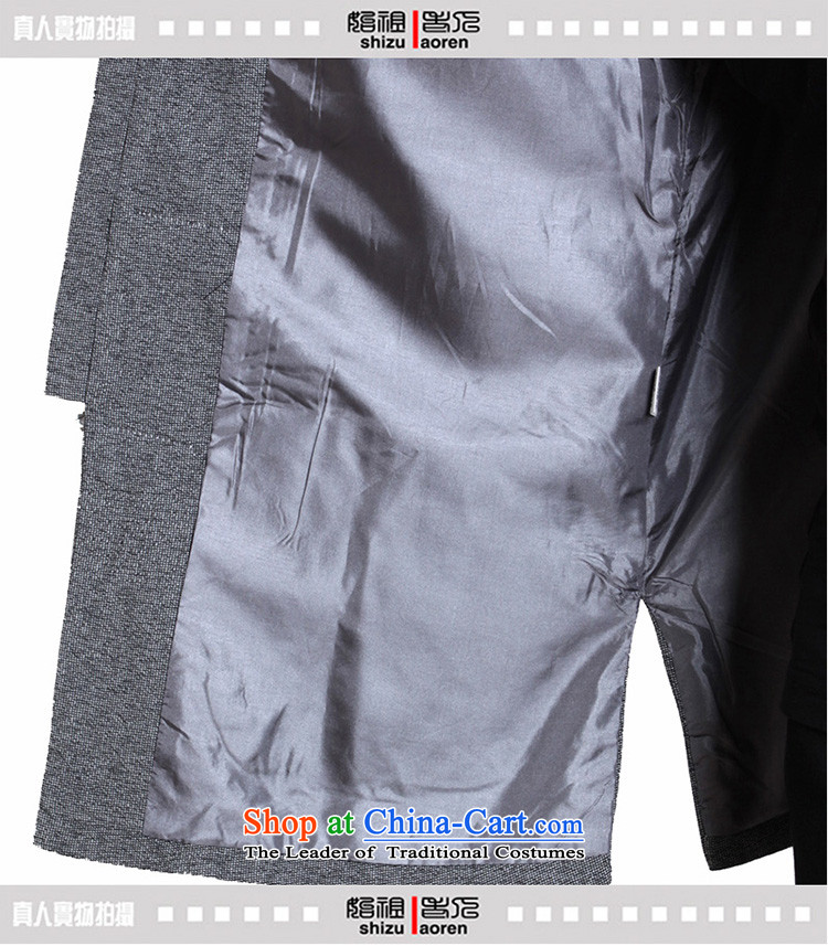 The Cave of the elderly in the autumn and winter 15 elderly men ma blended leisure Tang dynasty father pure color jacket T0308 collar gray 180 yards picture, prices, brand platters! The elections are supplied in the national character of distribution, so action, buy now enjoy more preferential! As soon as possible.