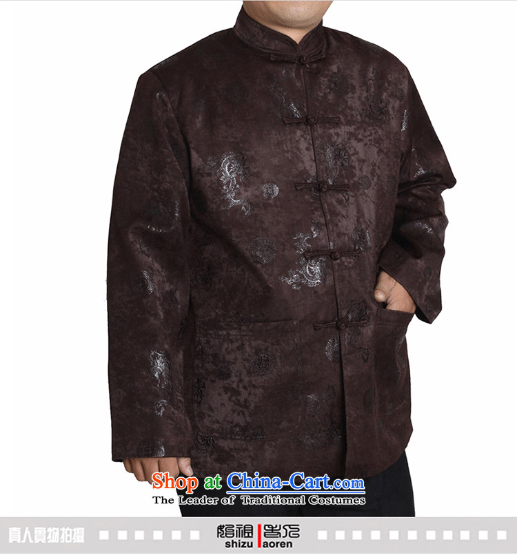 The Cave of the elderly 15 autumn and winter in the new elderly men long-sleeved leisure Tang China Wind Jacket men T1225 T1225 Brown 185 yards picture, prices, brand platters! The elections are supplied in the national character of distribution, so action, buy now enjoy more preferential! As soon as possible.