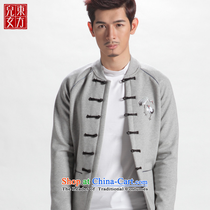 The sons and daughters of the oriental Fall/Winter Collections male taxi fare lint-free long-sleeved jacket and Tang dynasty China wind casual stylish youth improved Han-men outside the Chinese national costumes Sau San-jacket orchid 180/100(XXL), sons an