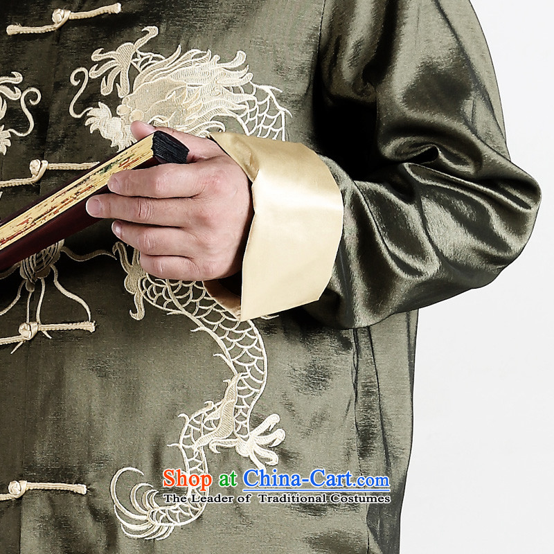 A father who loaded gakka autumn and winter, older men Tang dynasty long-sleeved National Chi casual clothing damask on Tsing 175/92(L), click g (GAKKA) , , , shopping on the Internet