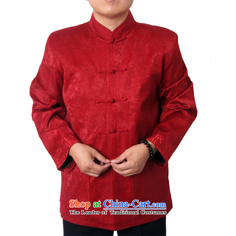 Mr Hui's autumn and winter British New Chinese cotton coat upmarket elderly men Tang dynasty loose thick long-sleeved jacket male 1451 Tang, deep red 170, the British Mr Rafael Hui (sureyou) , , , shopping on the Internet
