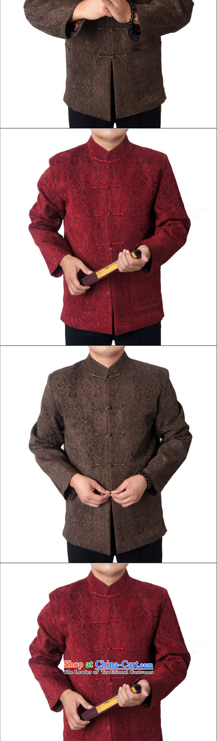 Mr Rafael Hui Ying, 15 new men in autumn and winter older men Tang Dynasty Chinese national dress jacket China wind 1456) red 185 pictures, prices, brand platters! The elections are supplied in the national character of distribution, so action, buy now enjoy more preferential! As soon as possible.