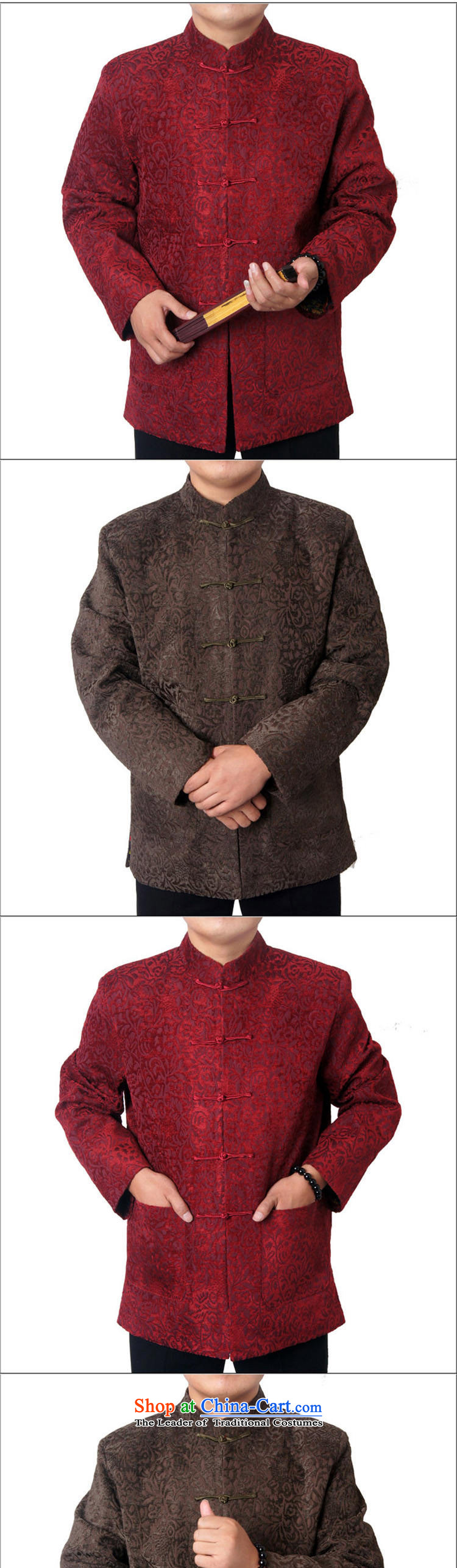 Mr Rafael Hui Ying-mail, package in older men national costumes to Tang dynasty father grandfather autumn and winter 15 new thick long-sleeved brown 180 pictures, 1457 prices, brand platters! The elections are supplied in the national character of distribution, so action, buy now enjoy more preferential! As soon as possible.