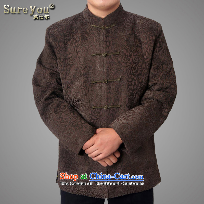 Mr Rafael Hui Ying-mail, package in older men national costumes to Tang dynasty father grandfather autumn and winter 15 new thick long-sleeved brown 180 pictures, 1457 prices, brand platters! The elections are supplied in the national character of distribution, so action, buy now enjoy more preferential! As soon as possible.