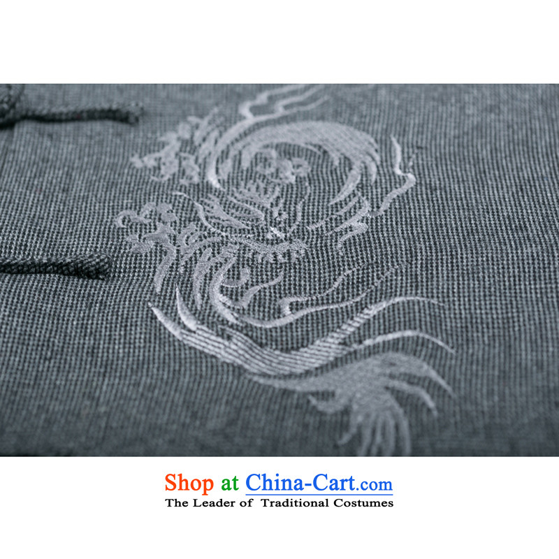 In older men F0768 Tang dynasty male plug long-sleeved shoulder even cuff Tang Dynasty Fall/Winter Collections gross? Tang dynasty rolled up their sleeves, and national costumes light gray winter) COTTON XXXL/190, thre line (gesaxing and Tobago) , , , sho