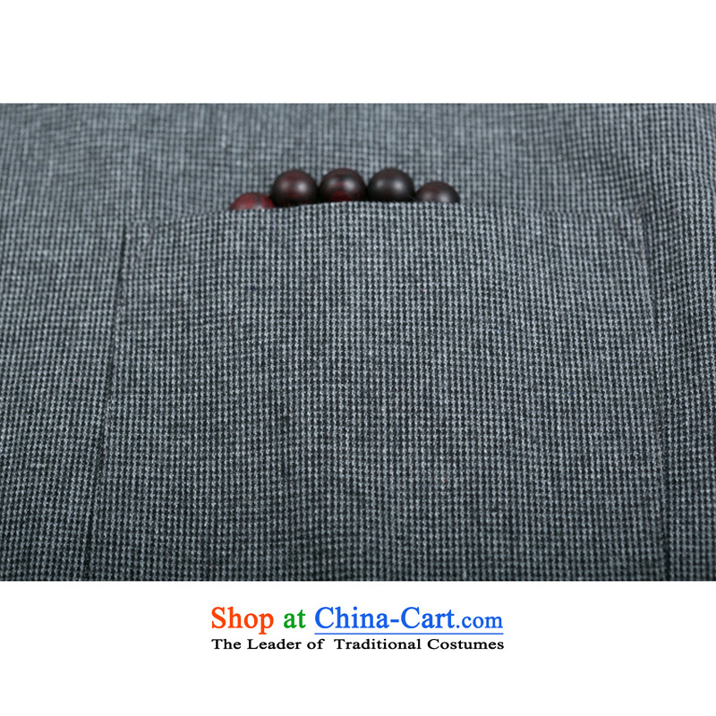 In older men F0768 Tang dynasty male plug long-sleeved shoulder even cuff Tang Dynasty Fall/Winter Collections gross? Tang dynasty rolled up their sleeves, and national costumes light gray winter) COTTON XXXL/190, thre line (gesaxing and Tobago) , , , sho