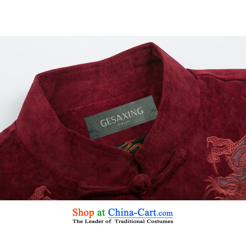 New Howard Young Hearts F0983 tenements in older autumn and winter Tang blouses men Tang red, by order of the Board of the Red XL/180, Bosnia and line (gesaxing thre) , , , shopping on the Internet