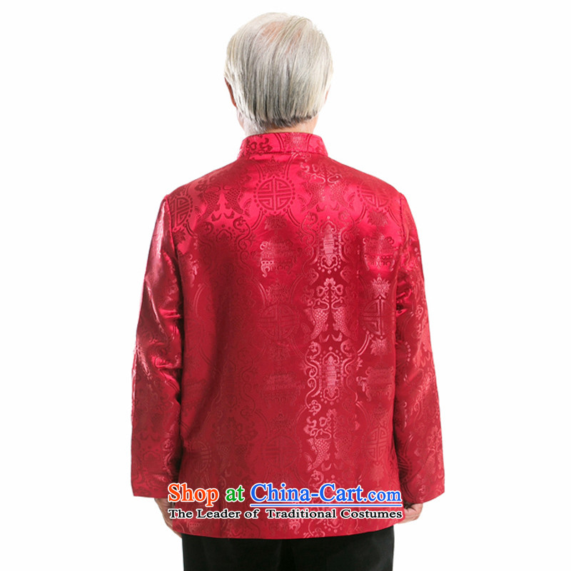 And the men line thre life for the autumn and winter is particularly recommended for older men's birthday life too will men Tang long-sleeved shirt with red winter) F713 cotton L/175, thre line (gesaxing and Tobago) , , , shopping on the Internet