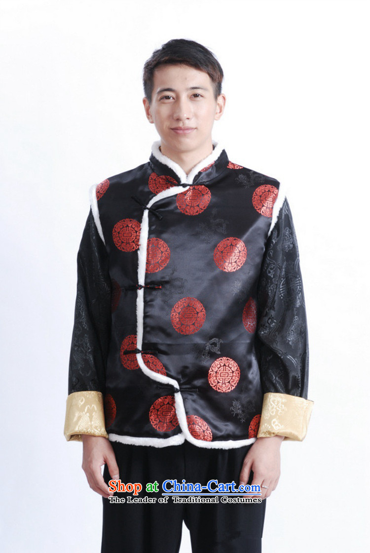 In accordance with the love of older l men fall and winter trendy new products collar embroidered single row clip cotton Tang dynasty boxed father vest -D# XL Photo, prices, brand platters! The elections are supplied in the national character of distribution, so action, buy now enjoy more preferential! As soon as possible.