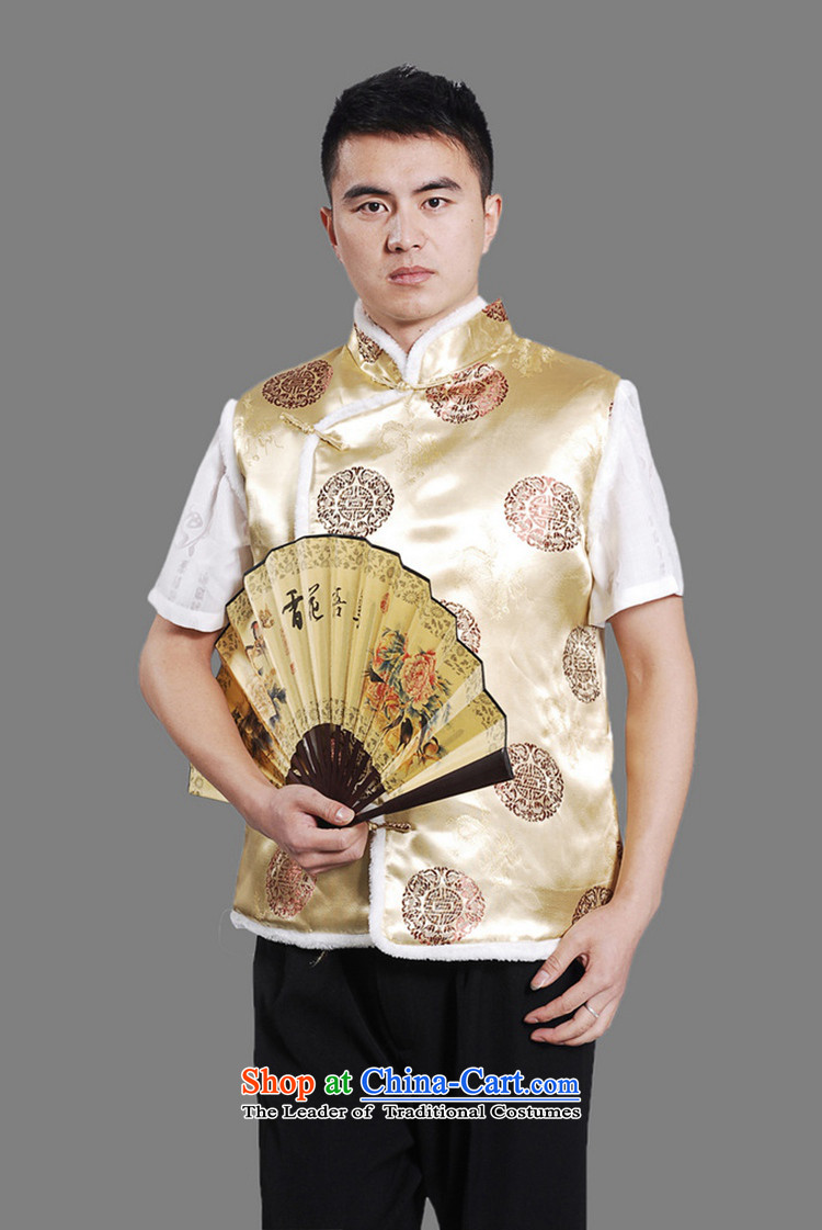 In accordance with the love of older l men fall and winter trendy new products collar embroidered single row clip cotton Tang dynasty boxed father vest -D# XL Photo, prices, brand platters! The elections are supplied in the national character of distribution, so action, buy now enjoy more preferential! As soon as possible.