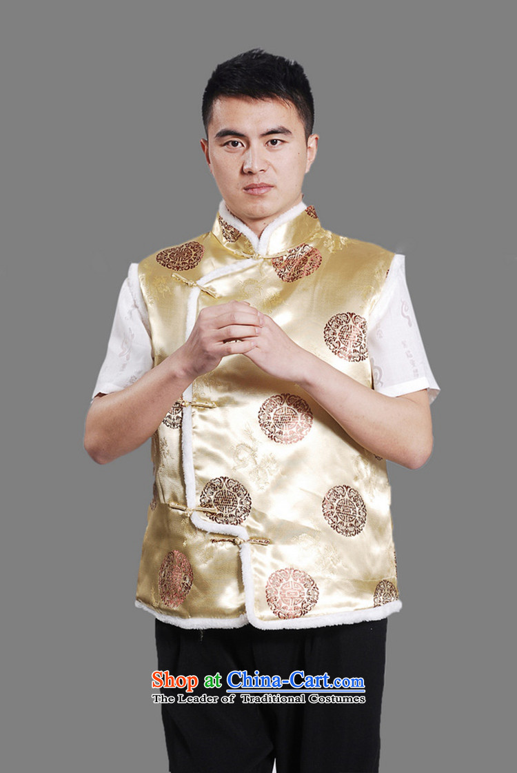 Can Green, older men fall and winter trendy new products collar embroidered single row clip cotton Tang dynasty boxed father vest -D# M picture, prices, brand platters! The elections are supplied in the national character of distribution, so action, buy now enjoy more preferential! As soon as possible.