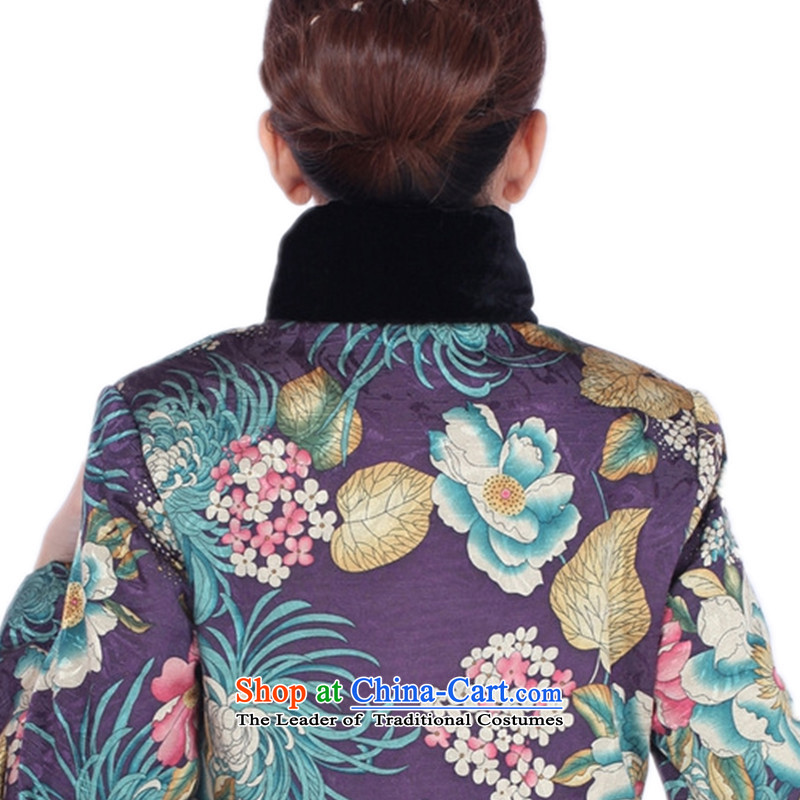 Can Green, older women's autumn and winter trendy new products collar stitching suit MOM Pack Single Row detained retro Tang dynasty D/k0007-a# ãþòâ picture color can be green, , , , 3XL, shopping on the Internet