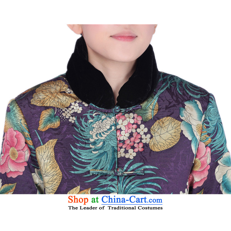 Can Green, older women's autumn and winter trendy new products collar stitching suit MOM Pack Single Row detained retro Tang dynasty D/k0007-a# ãþòâ picture color can be green, , , , 3XL, shopping on the Internet