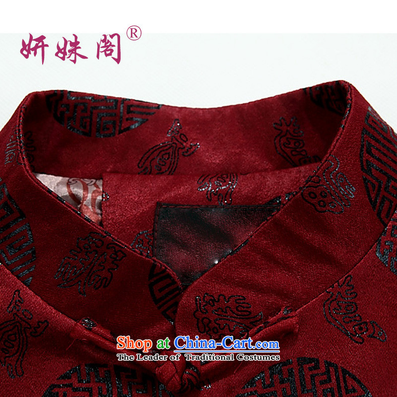 This new cabinet Yeon autumn and winter men in Tang Dynasty older leisure jacket ethnic large long-sleeved T-shirt collar cotton folder ROM detained minimalist National holidays the brick-red 3XL, Charlene Choi in The Ascott , , , shopping on the Internet