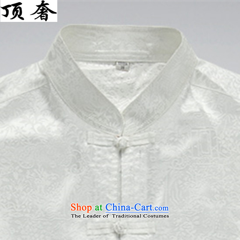 Top Luxury thin, Tang dynasty and long-sleeved jacket, sweater in spring and autumn 2015 China wind disc is older men Tang dynasty improvements with 806.1) long-sleeved white M170, kit top luxury shopping on the Internet has been pressed.