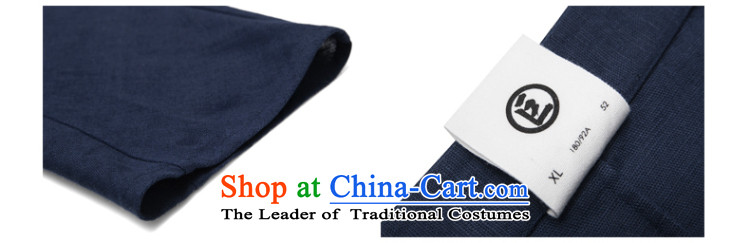 In Shan Abraham China wind cotton linen round-neck collar Zen Chinese Sau San Tong Yi load of 7 in summer