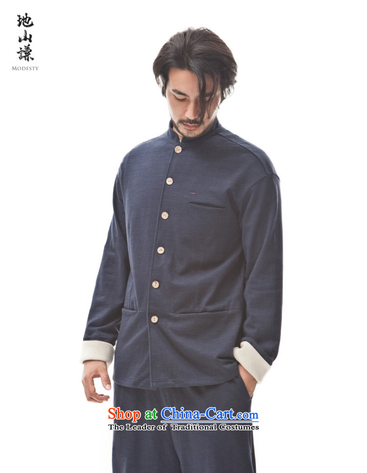 In Shan Abraham China wind coin collar jacket men stylish shirt retro Sau San Chinese Cardigan Zen autumn and winter blue XS picture, prices, brand platters! The elections are supplied in the national character of distribution, so action, buy now enjoy more preferential! As soon as possible.