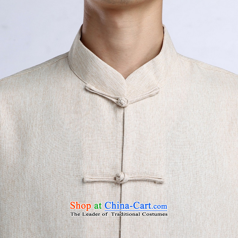 It fall inside the new Man Tang Dynasty Chinese tunic linen collar improvement of ethnic Han-Tang Dynasty Package picture color men spend figure has been pressed XXL, shopping on the Internet