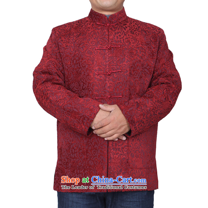 The Cave of the elderly during the spring and autumn new 15 men long-sleeved jacket upmarket Chinese Tang men S1457 S1457 Violet190