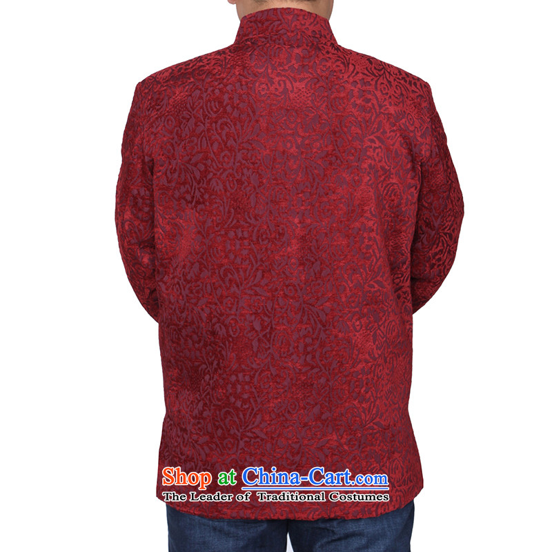 The Cave of the elderly during the spring and autumn new 15 men long-sleeved jacket upmarket Chinese Tang men S1457 S1457 mauve 190, Adam and Eve elderly shopping on the Internet has been pressed.