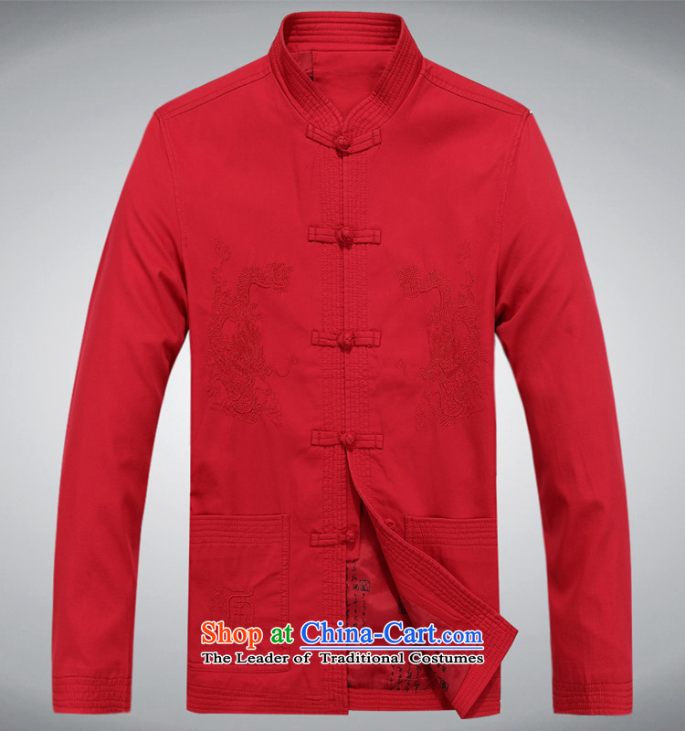 Tang dynasty male long-sleeved shirt, verdant jacket and Tang dynasty 2015 Autumn replacing men Tang dynasty long-sleeved shirts of ethnic thick men red XXL picture, prices, brand platters! The elections are supplied in the national character of distribution, so action, buy now enjoy more preferential! As soon as possible.